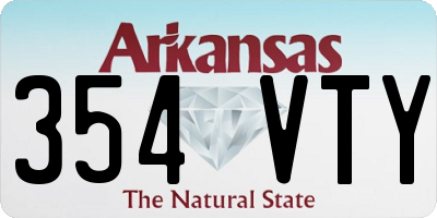AR license plate 354VTY