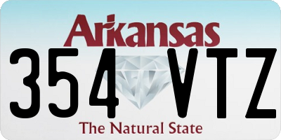 AR license plate 354VTZ