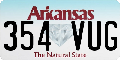 AR license plate 354VUG
