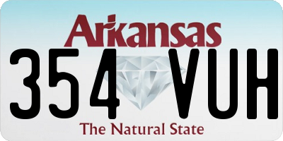 AR license plate 354VUH