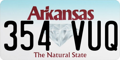 AR license plate 354VUQ
