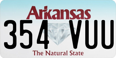AR license plate 354VUU