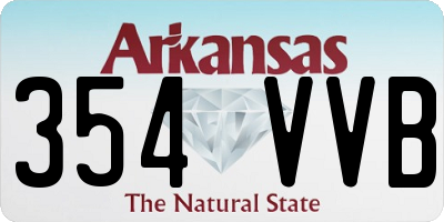 AR license plate 354VVB