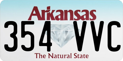 AR license plate 354VVC