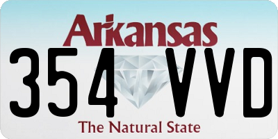 AR license plate 354VVD
