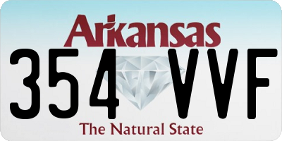 AR license plate 354VVF