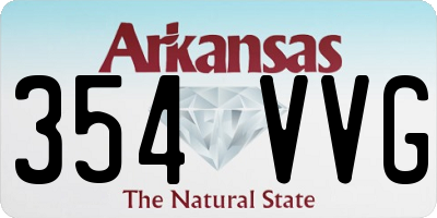 AR license plate 354VVG