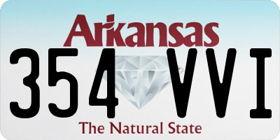 AR license plate 354VVI