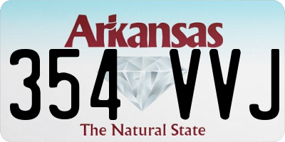 AR license plate 354VVJ