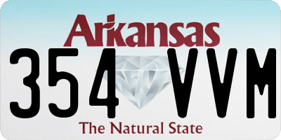 AR license plate 354VVM