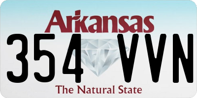 AR license plate 354VVN