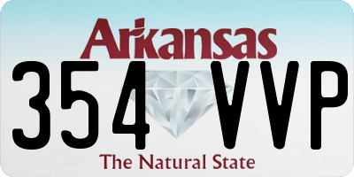 AR license plate 354VVP