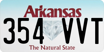 AR license plate 354VVT