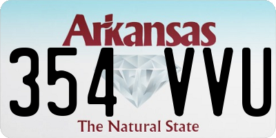 AR license plate 354VVU