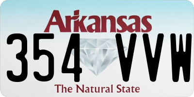 AR license plate 354VVW