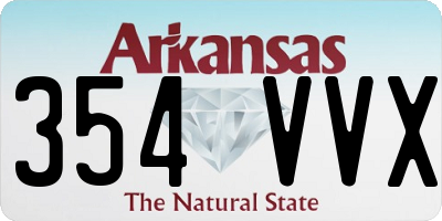 AR license plate 354VVX