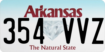 AR license plate 354VVZ