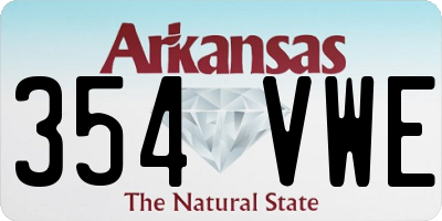 AR license plate 354VWE