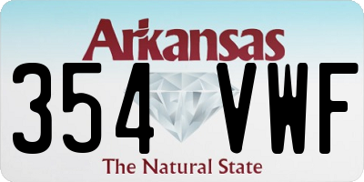 AR license plate 354VWF
