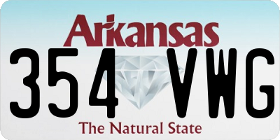 AR license plate 354VWG