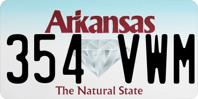 AR license plate 354VWM