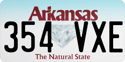 AR license plate 354VXE