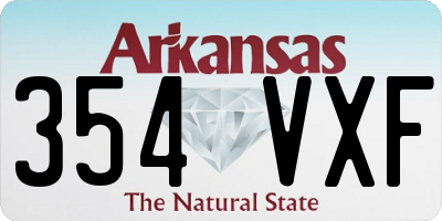 AR license plate 354VXF