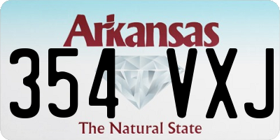 AR license plate 354VXJ