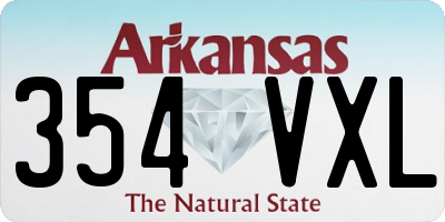 AR license plate 354VXL