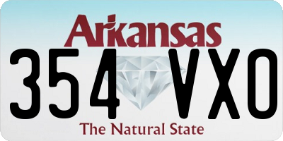 AR license plate 354VXO