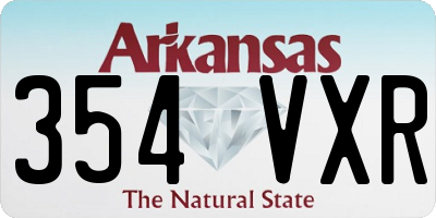 AR license plate 354VXR