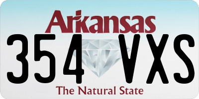 AR license plate 354VXS