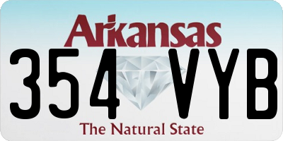 AR license plate 354VYB