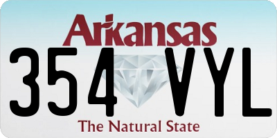 AR license plate 354VYL
