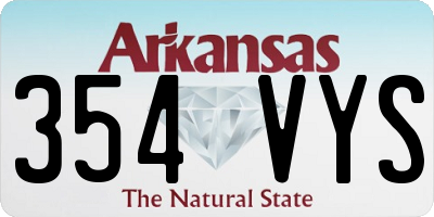 AR license plate 354VYS