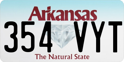 AR license plate 354VYT