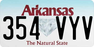 AR license plate 354VYV