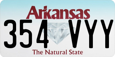 AR license plate 354VYY