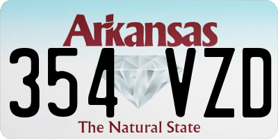 AR license plate 354VZD