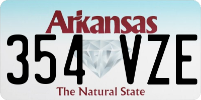 AR license plate 354VZE