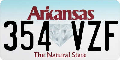 AR license plate 354VZF