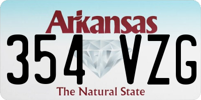 AR license plate 354VZG