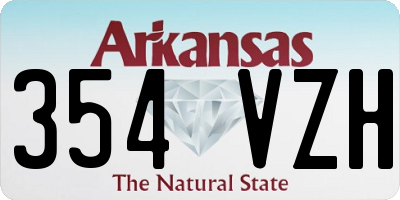 AR license plate 354VZH