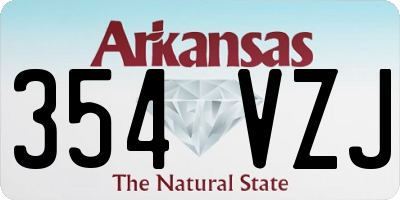 AR license plate 354VZJ