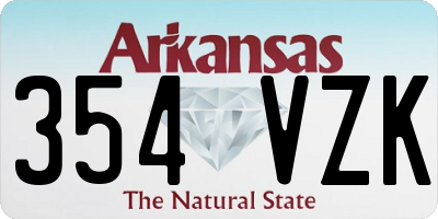 AR license plate 354VZK