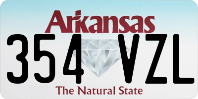 AR license plate 354VZL