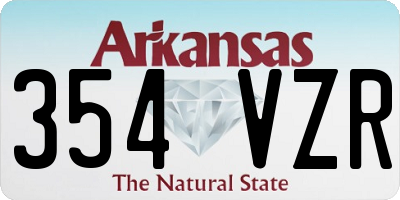 AR license plate 354VZR