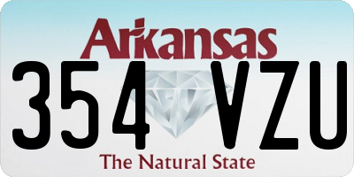 AR license plate 354VZU