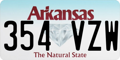 AR license plate 354VZW