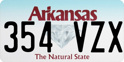 AR license plate 354VZX
